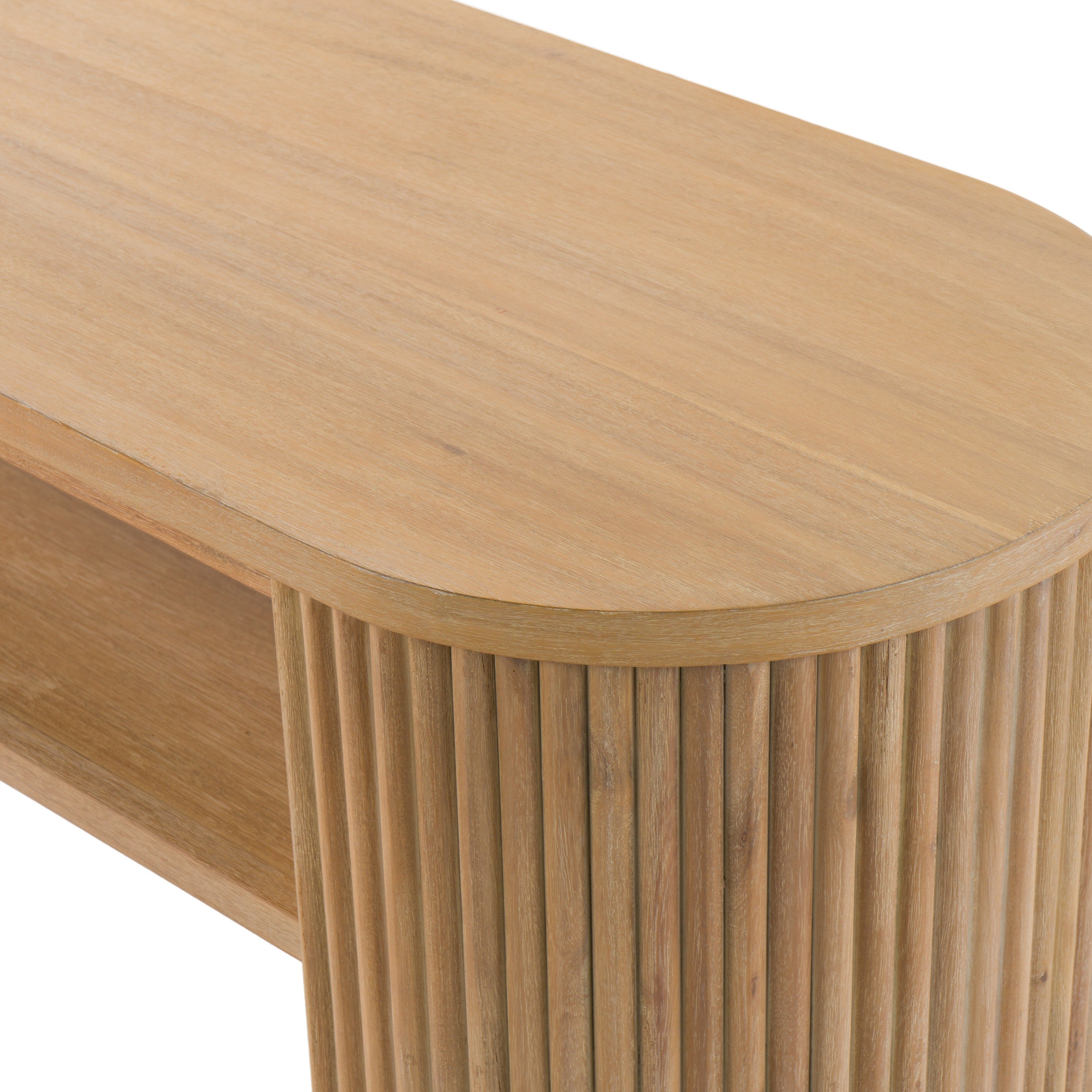 Jacobson - Modern Natural Acacia Console Table - image 4