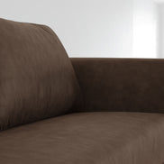 Jada - Modern Brown Fabric Loveseat - image 2