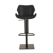 Jaffee - Industrial Black Eco-Leather Adjustable Bar Stool - image 2
