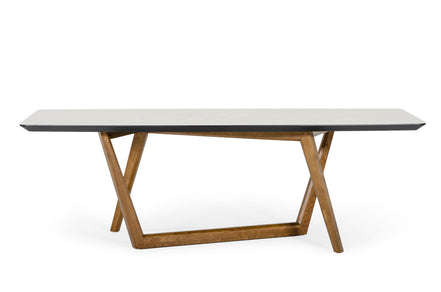 James - Contemporary Walnut & White Dining Table - image 2