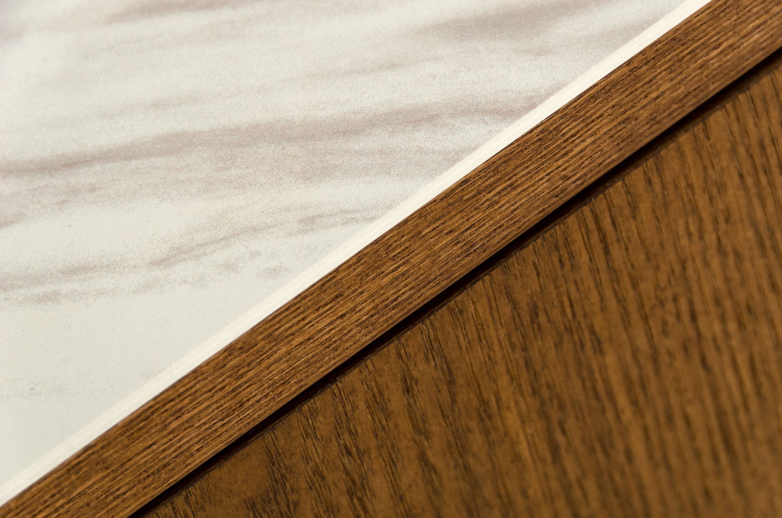 James - Contemporary Walnut & White Buffet - image 3