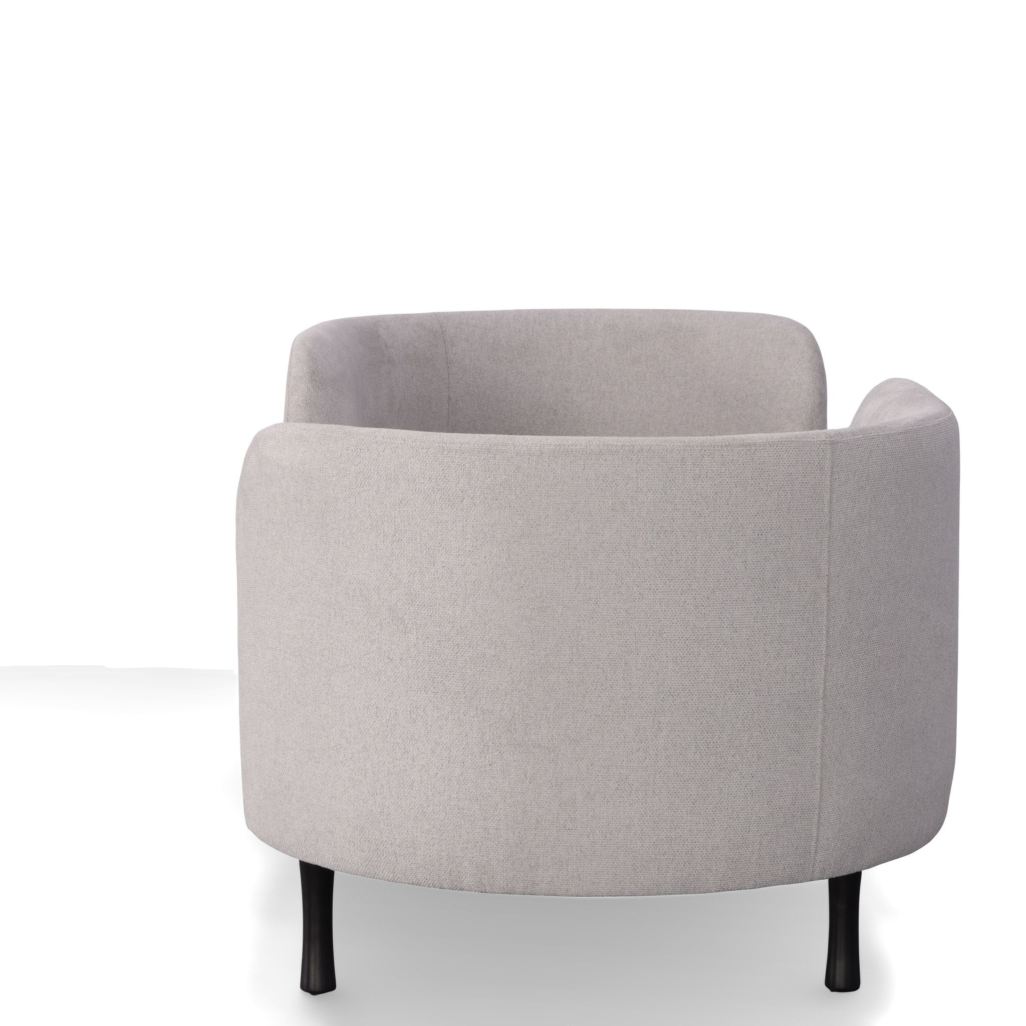 Jamie - Glam Light Grey Fabric Two Seater Chaise - image 4