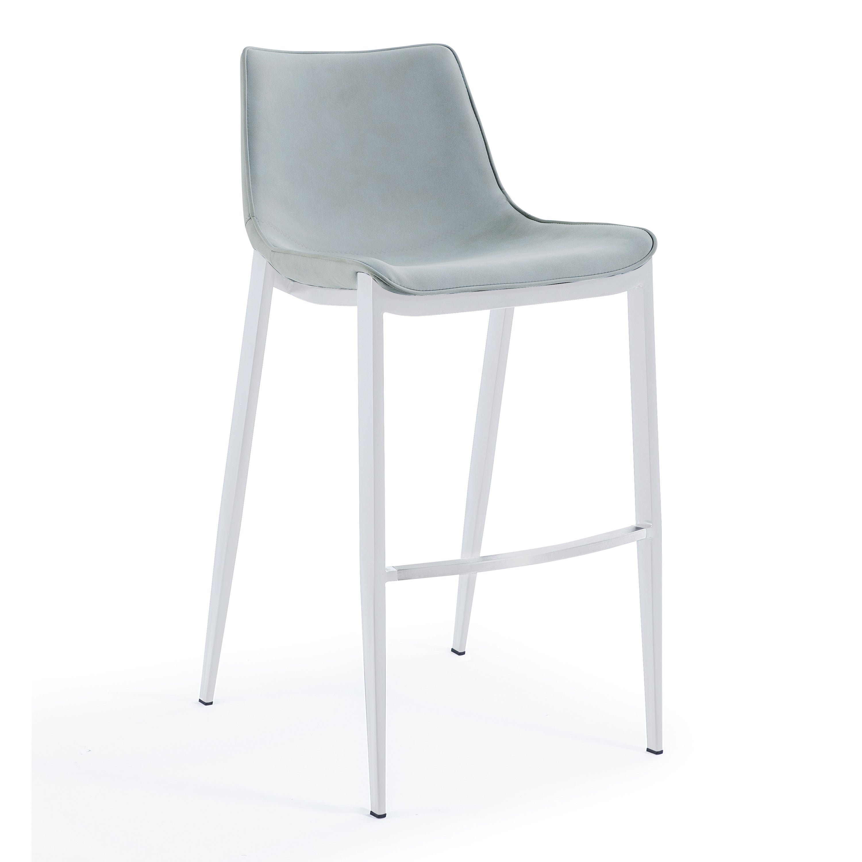 Jane - Modern Light Grey Counter Stool Set of 2 - image 4