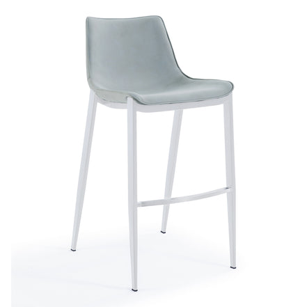 Jane - Modern Light Grey Counter Stool Set of 2 - image 4