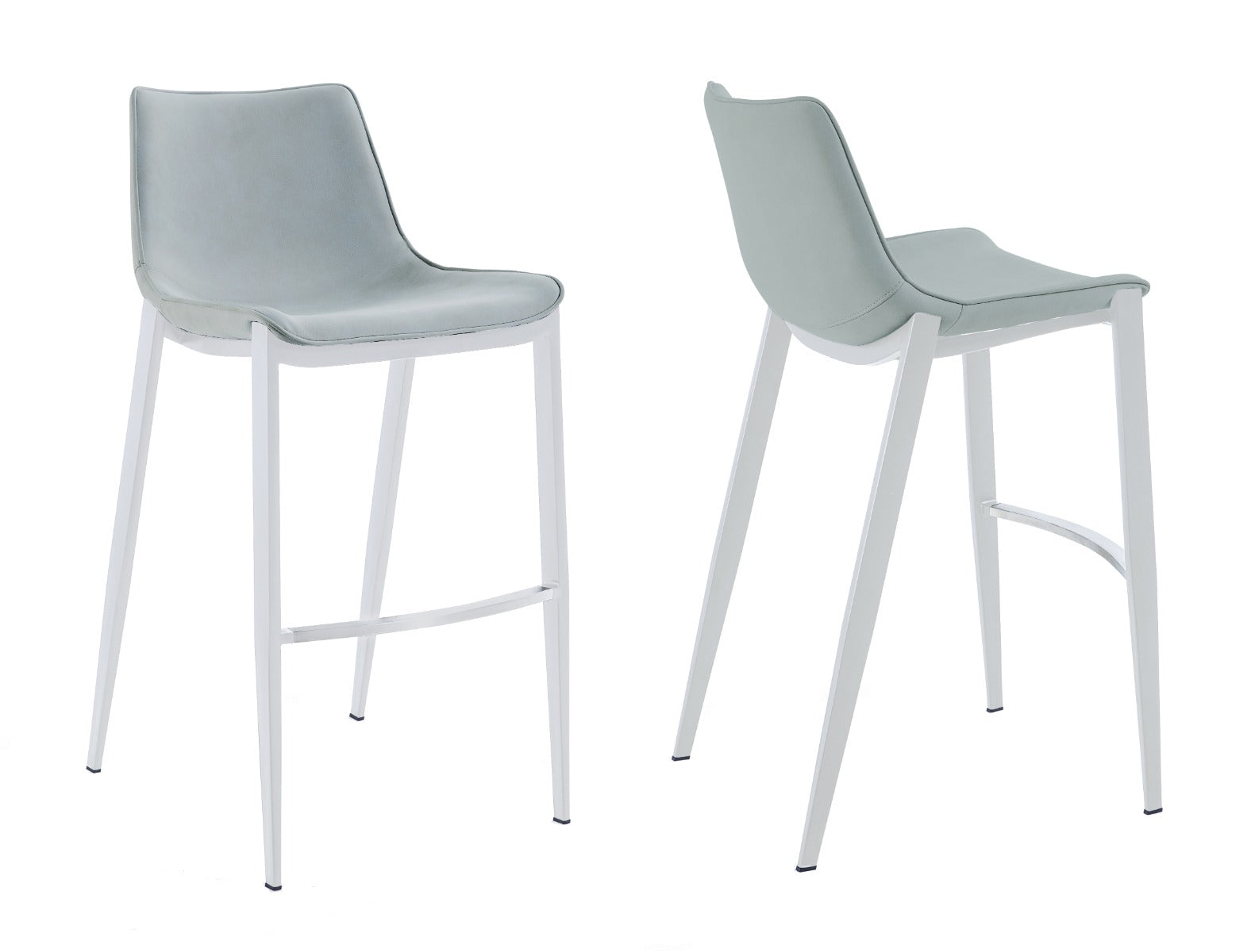 Jane - Modern Light Grey Counter Stool Set of 2 - image 3