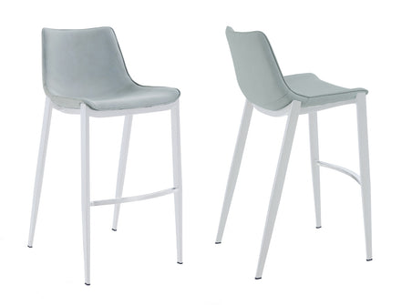Jane - Modern Light Grey Counter Stool Set of 2 - image 3