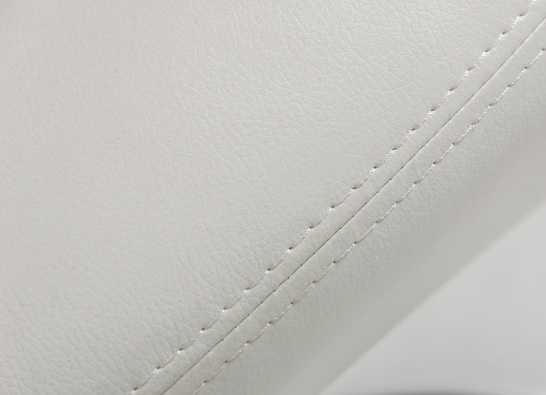 Penn - Modern White Leatherette Dining Chair (Set of 2)