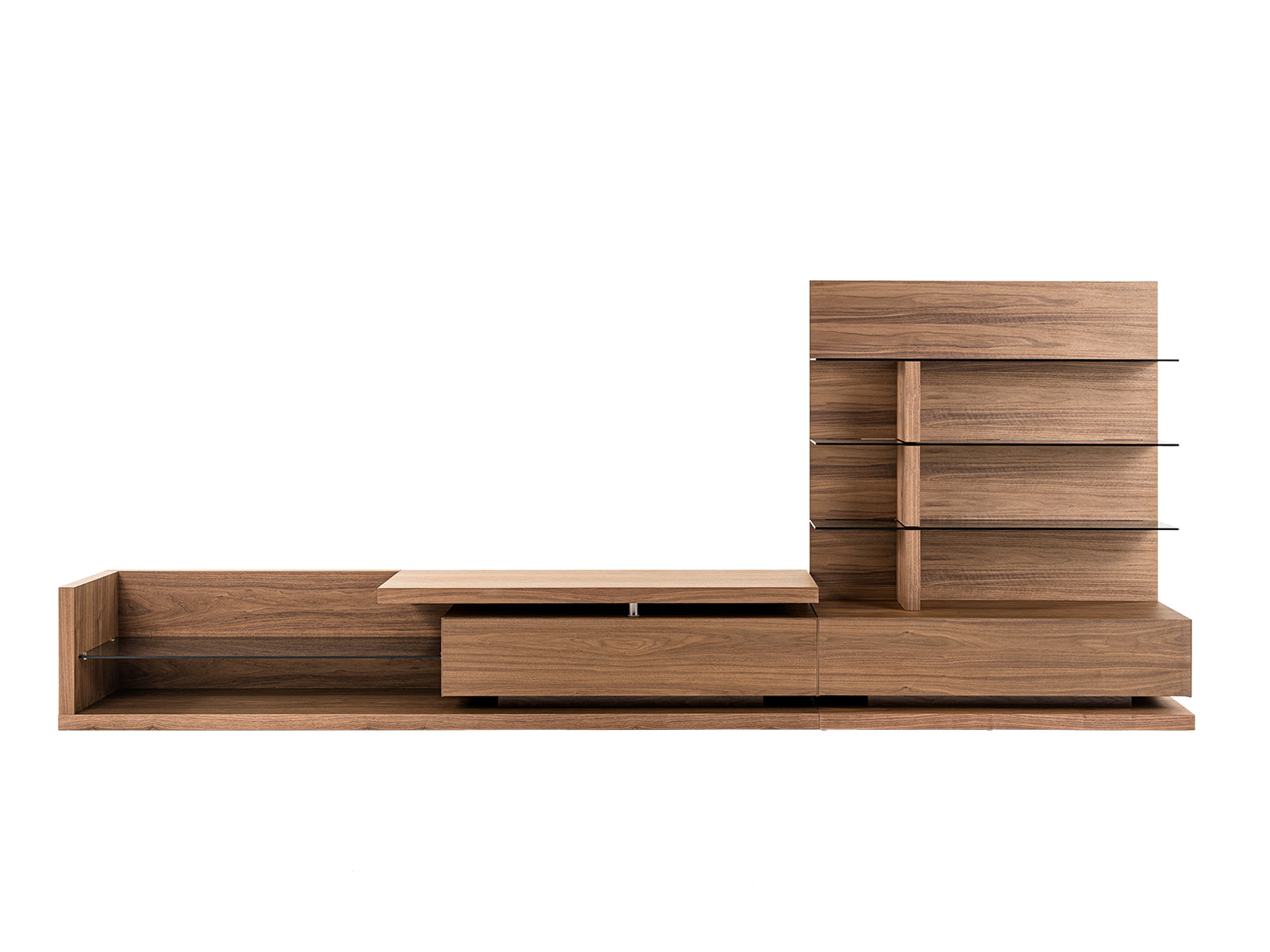 Jefferson - Mid-Century Modern Reversible Walnut Entertainment Center - image 2
