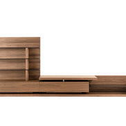 Jefferson - Mid-Century Modern Reversible Walnut Entertainment Center - image 3