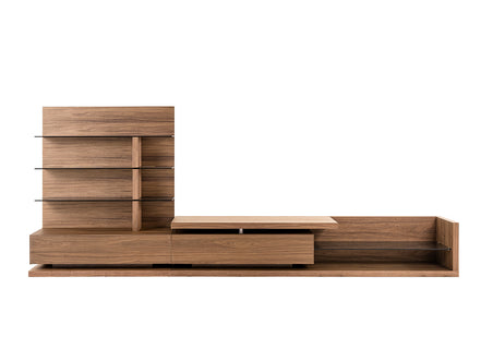 Jefferson - Mid-Century Modern Reversible Walnut Entertainment Center - image 3