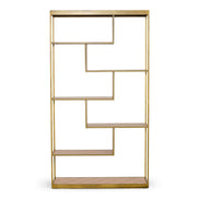 Jessica - Modern Oak & Brass Bookshelf - image 3