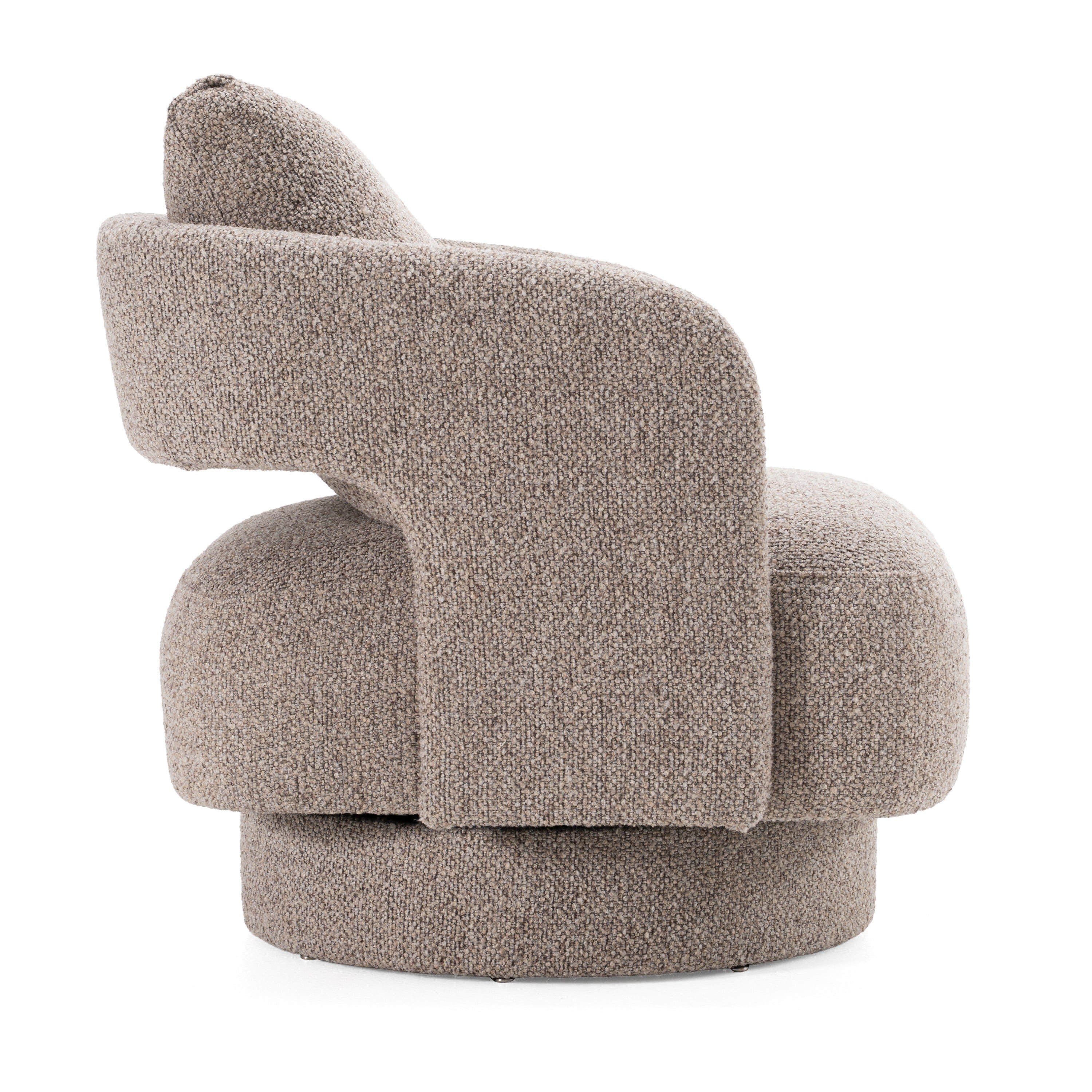Johnny - Modern Brown Fabric Accent Chair - image 2