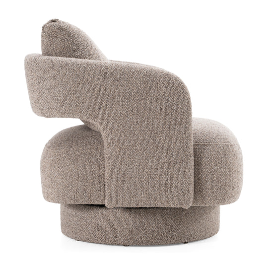 Johnny - Modern Brown Fabric Accent Chair - image 2