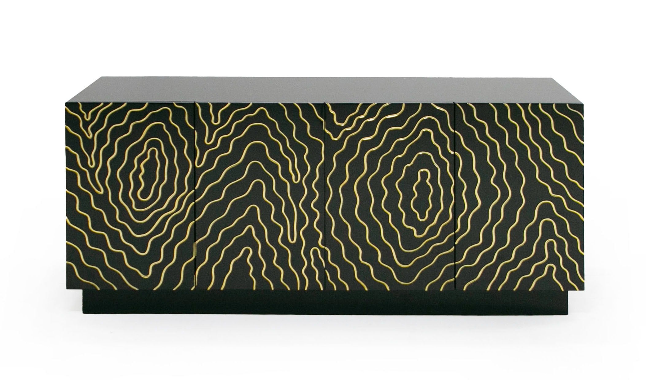 Jonah- Modern Black and Gold Buffet - image 3