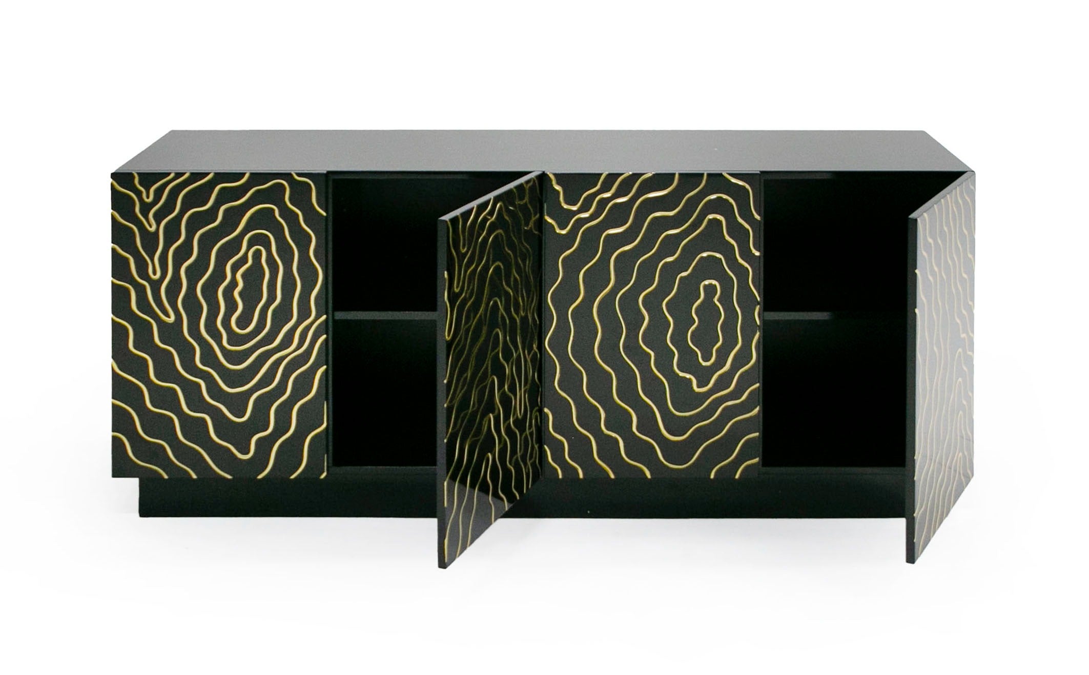 Jonah- Modern Black and Gold Buffet - image 5
