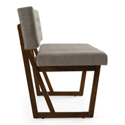 Jordan Modern Grey & Walnut Dining Bench - image 3