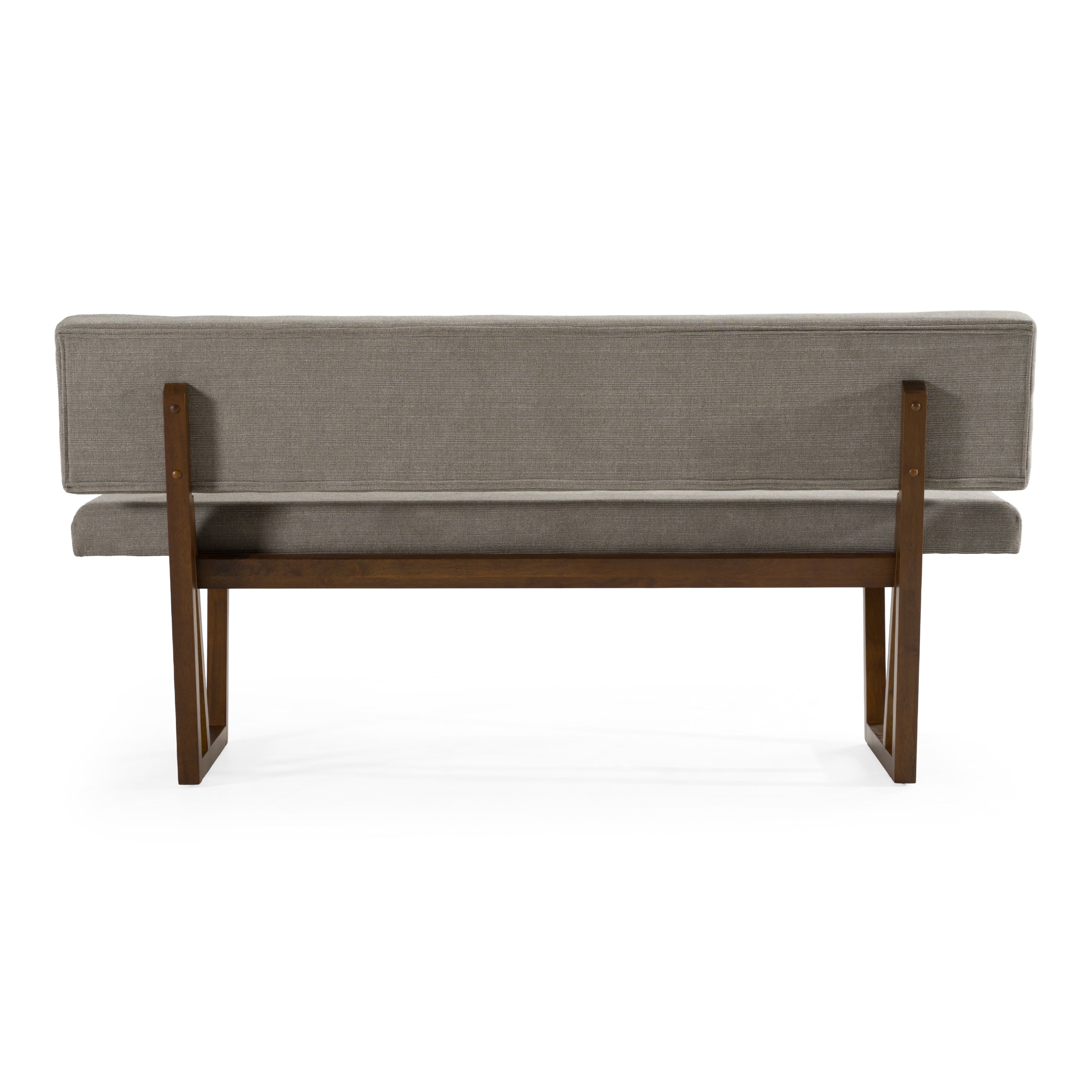 Jordan Modern Grey & Walnut Dining Bench - image 4