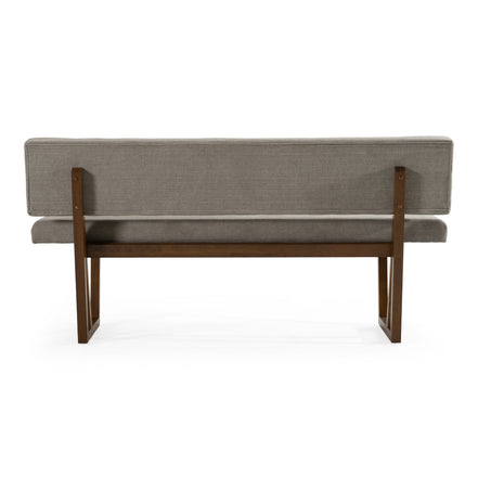 Jordan Modern Grey & Walnut Dining Bench - image 4