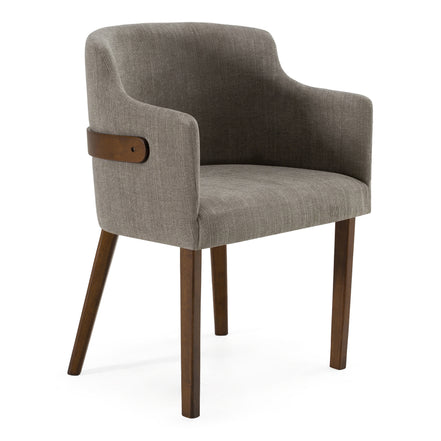 Jordan Modern Grey & Walnut Dining Chair (Set of 2) - image 3