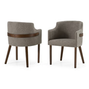 Jordan Modern Grey & Walnut Dining Chair (Set of 2) - image 4