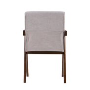 Joseline - Modern Beige Fabric + Walnut Dining Chair (Set of 2) - image 5