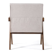 Joseline - Modern Beige Fabric + Walnut Accent Chair (Set of 2) - image 5