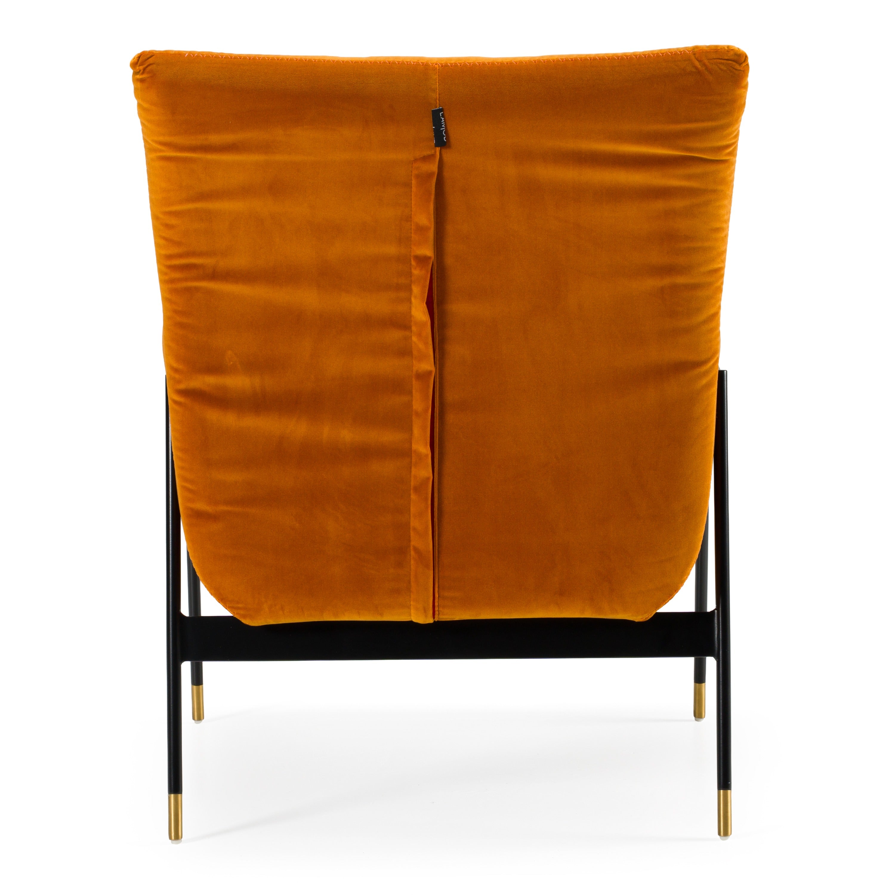 Joseph Modern Orange Fabric Accent Chair - image 5