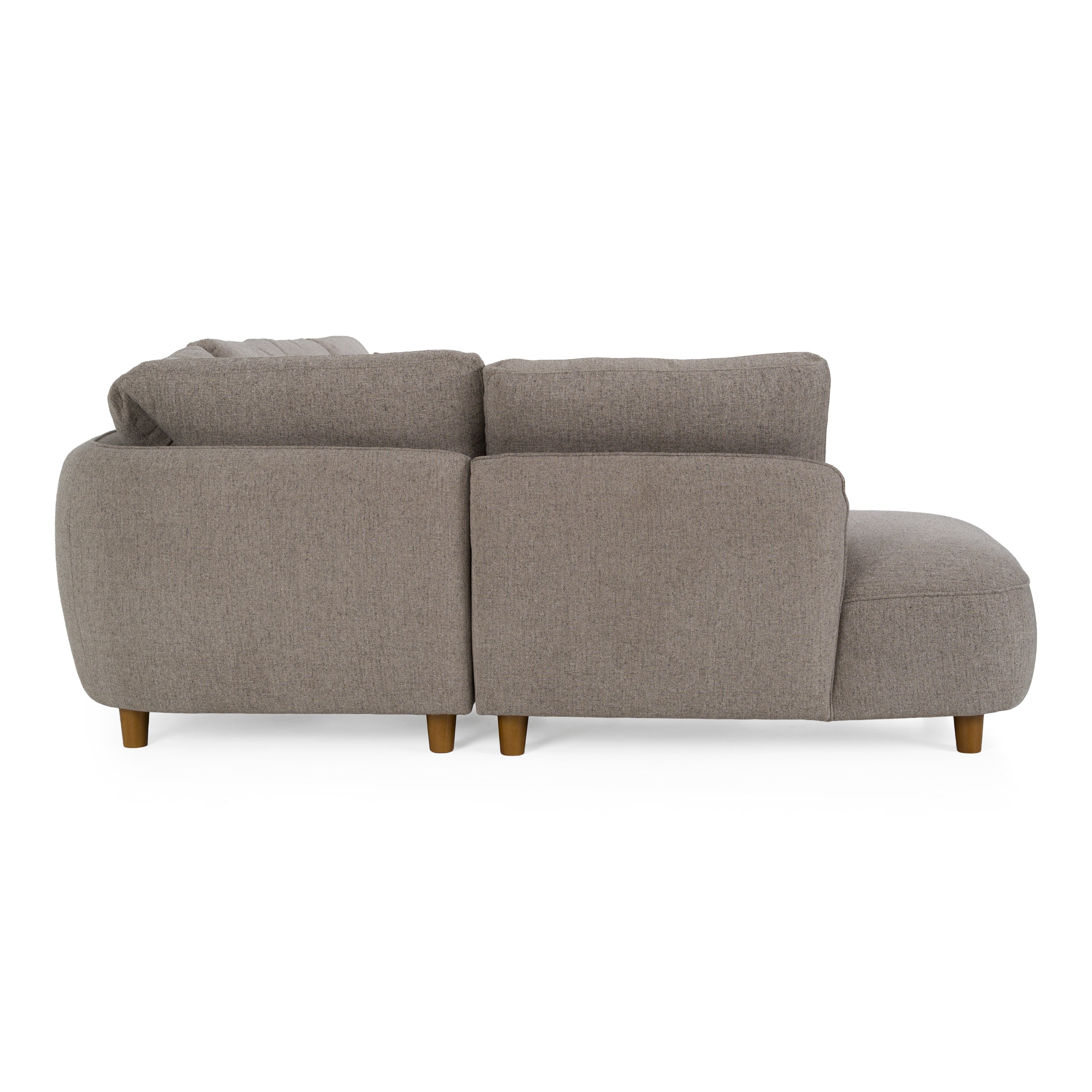 Joslin - Modern Grey Fabric U-Shaped Sectional Sofa - image 3