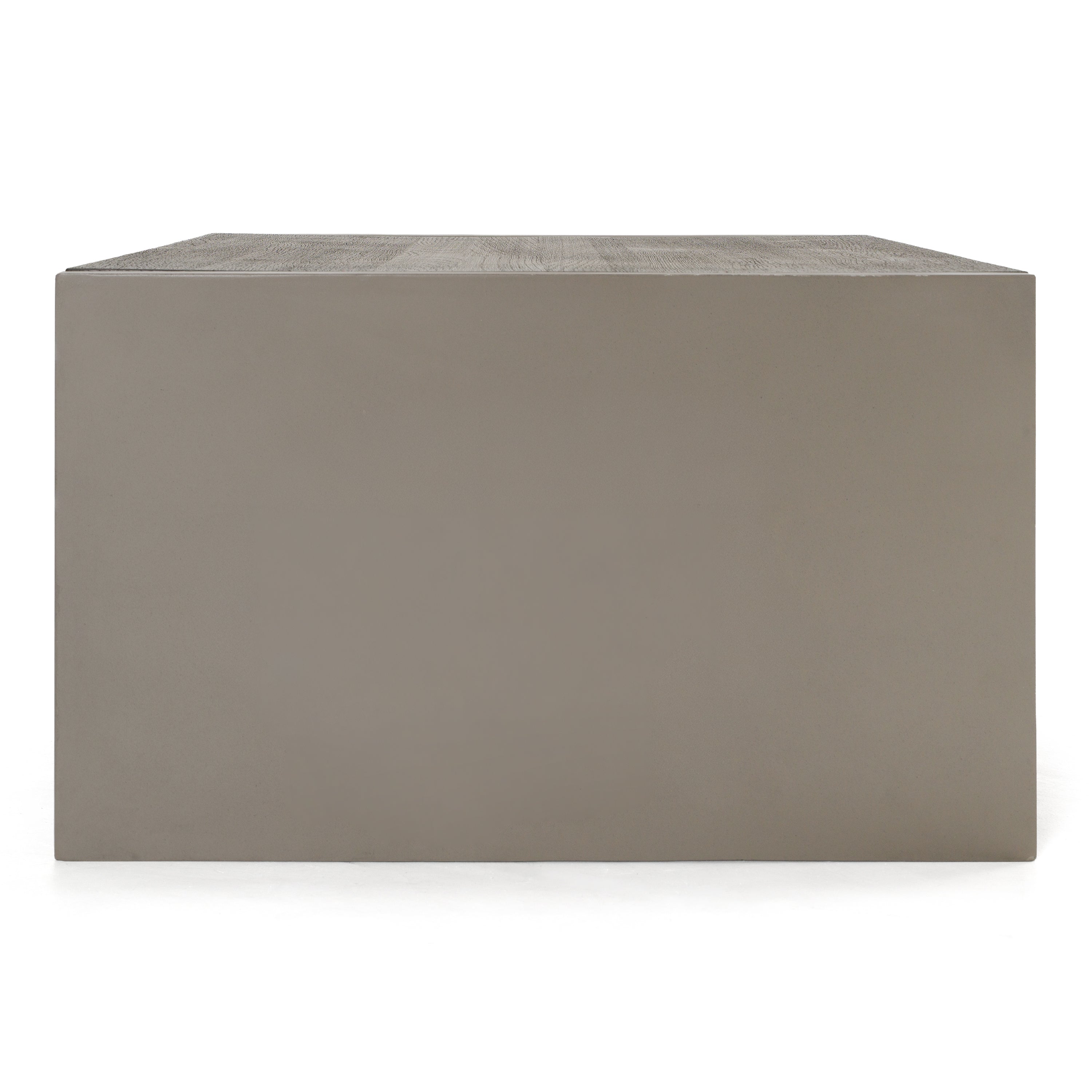 June - Modern Dark Grey Concrete & Walnut Coffee Table - image 5