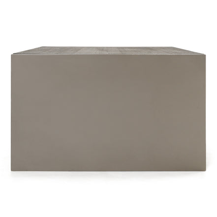 June - Modern Dark Grey Concrete & Walnut Coffee Table - image 5