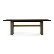 June - Modern Dark Grey & Walnut Dining Table - image 3