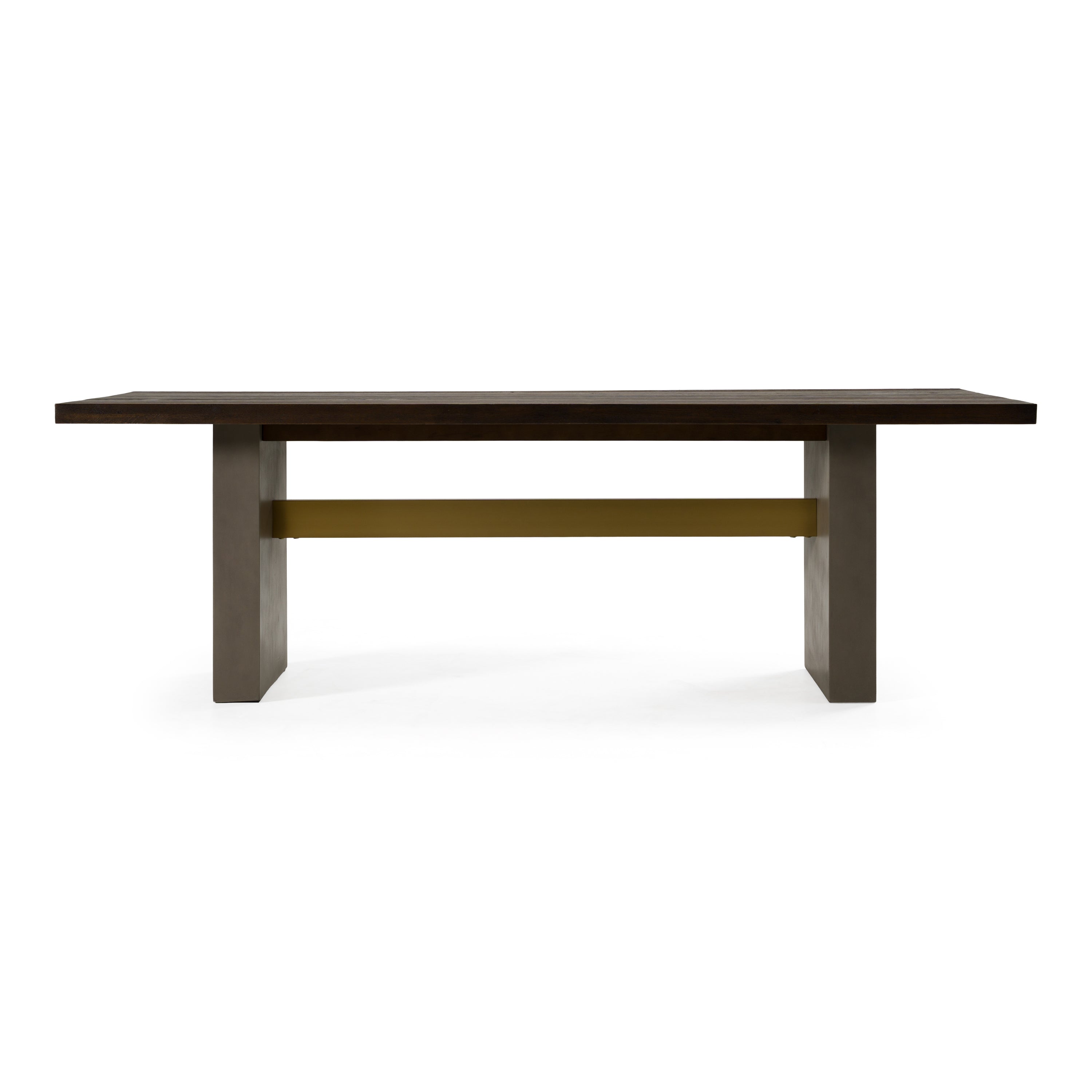 June - Modern Dark Grey & Walnut Dining Table - image 3
