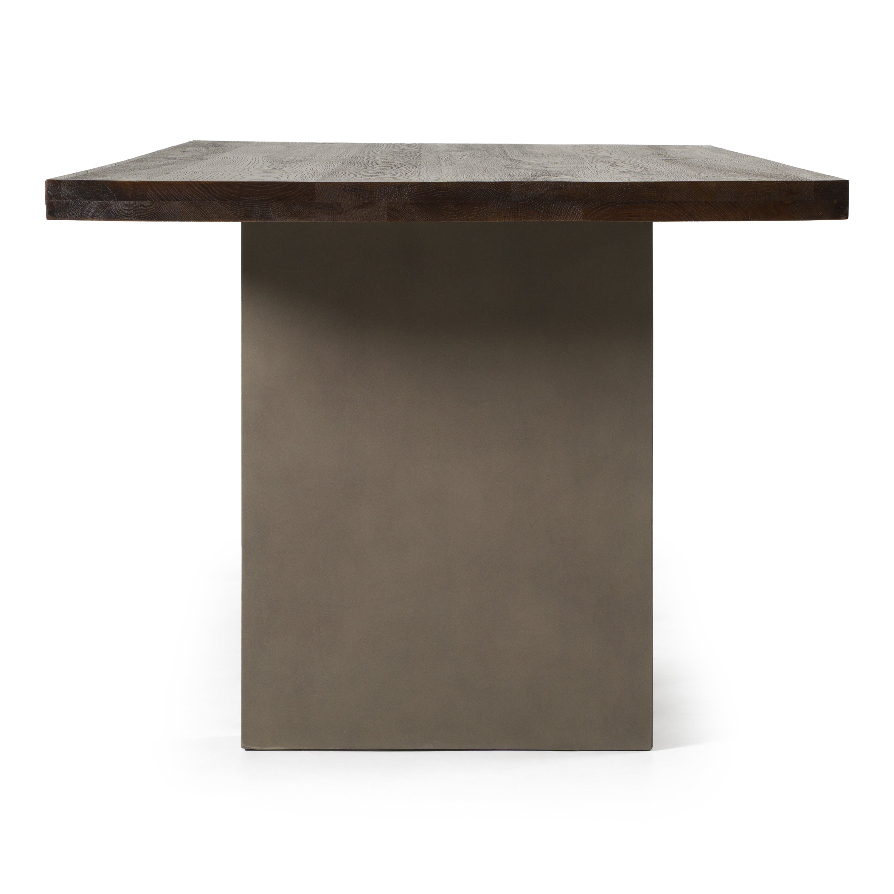 June - Modern Dark Grey & Walnut Dining Table - image 5