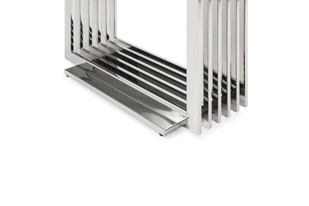Kingsley Modern Marble & Stainless Steel Console Table - image 3