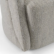 Kadoka - Modern Light Grey Fabric Dining Chair w/ Castor Wheels - image 4