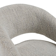 Kadoka - Modern Light Grey Fabric Dining Chair w/ Castor Wheels - image 5