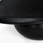 Kalvin - Modern Black Concrete Nesting Coffee Table Set - image 2