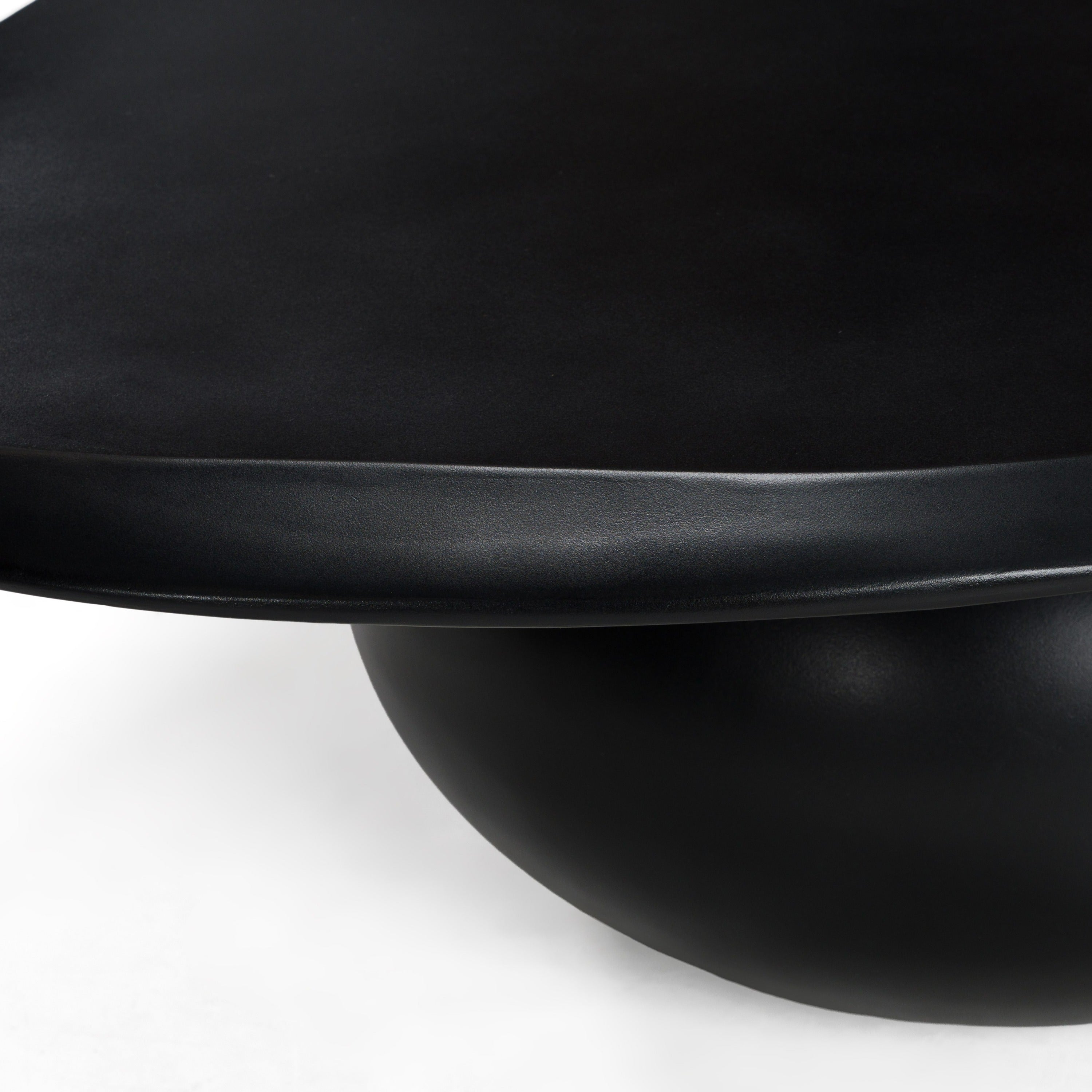 Kalvin - Modern Black Concrete Nesting Coffee Table Set - image 2