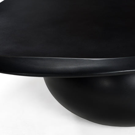 Kalvin - Modern Black Concrete Nesting Coffee Table Set - image 2