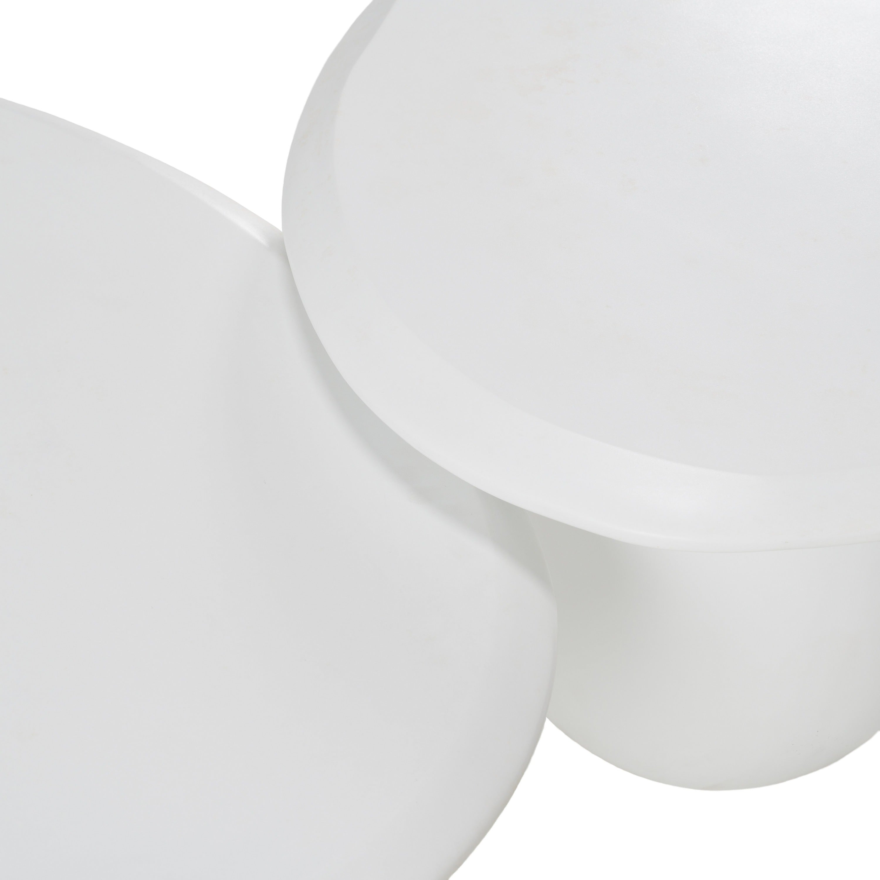 Kalvin - Modern Ivory Concrete Nesting Coffee Table Set - image 3