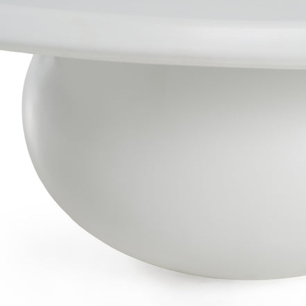 Kalvin - Modern Ivory Concrete Nesting Coffee Table Set - image 4
