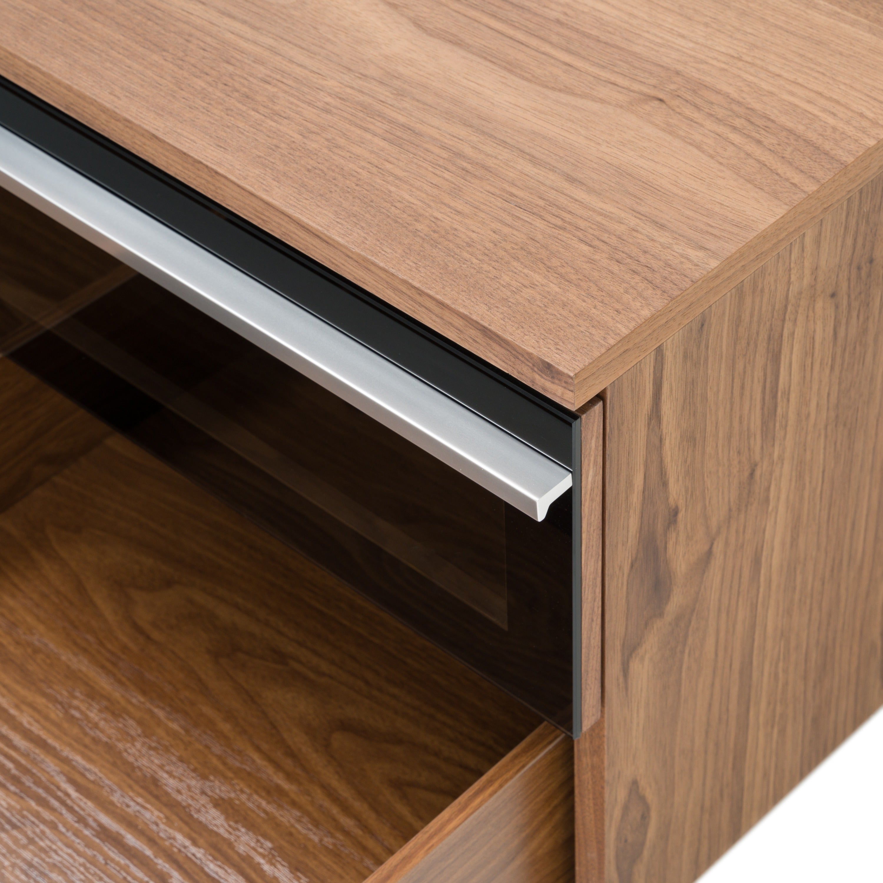Karlstad - Modern White + Walnut TV Stand - image 5