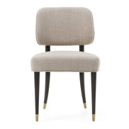 Kathy - Modern Beige Fabric + Oak Dining Chair (Set of 2) - image 2