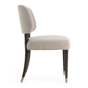 Kathy - Modern Beige Fabric + Oak Dining Chair (Set of 2) - image 3