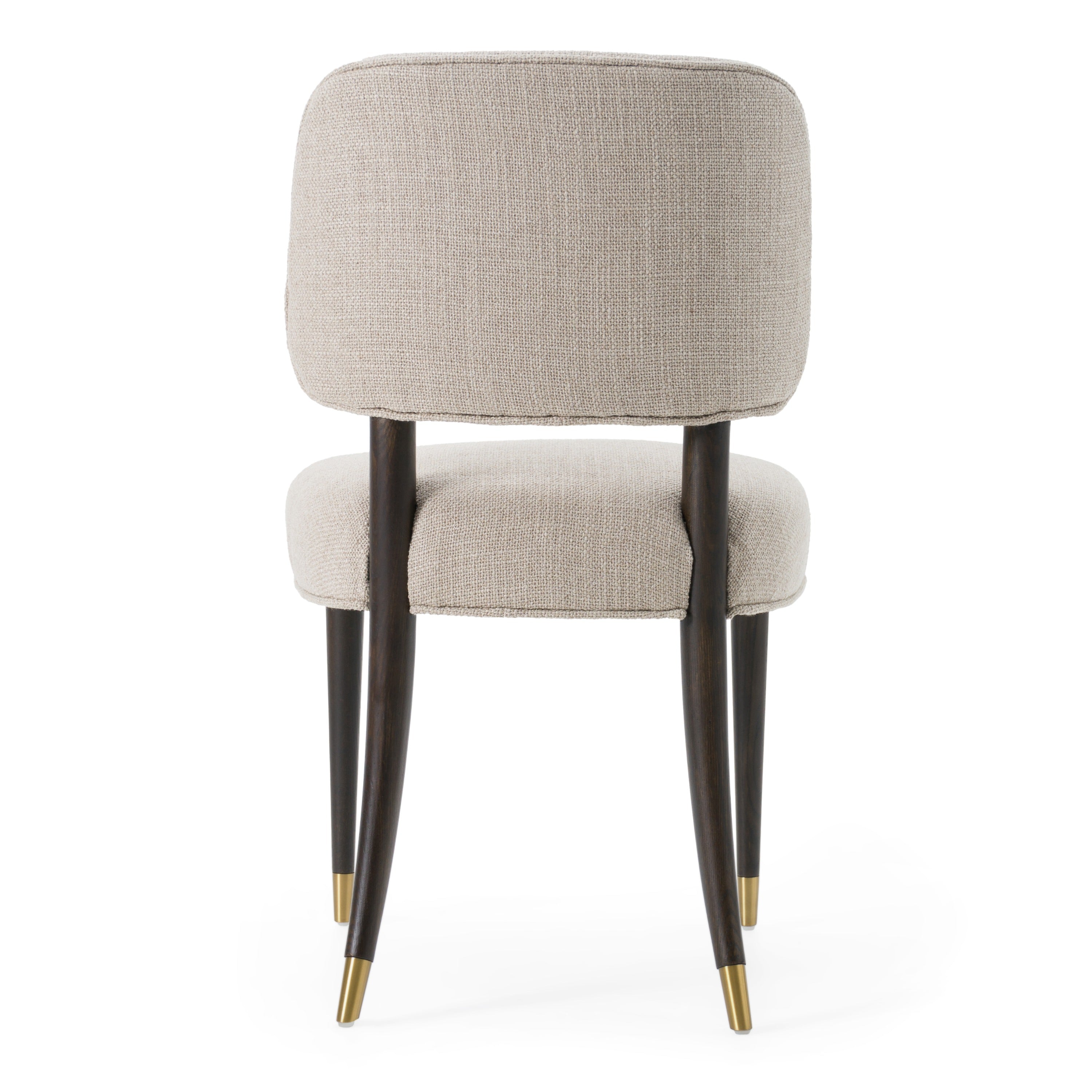 Kathy - Modern Beige Fabric + Oak Dining Chair (Set of 2) - image 4