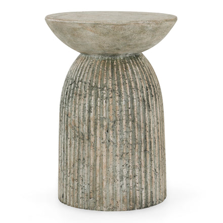 Katyal - Modern Old Grey Fiberform End Table