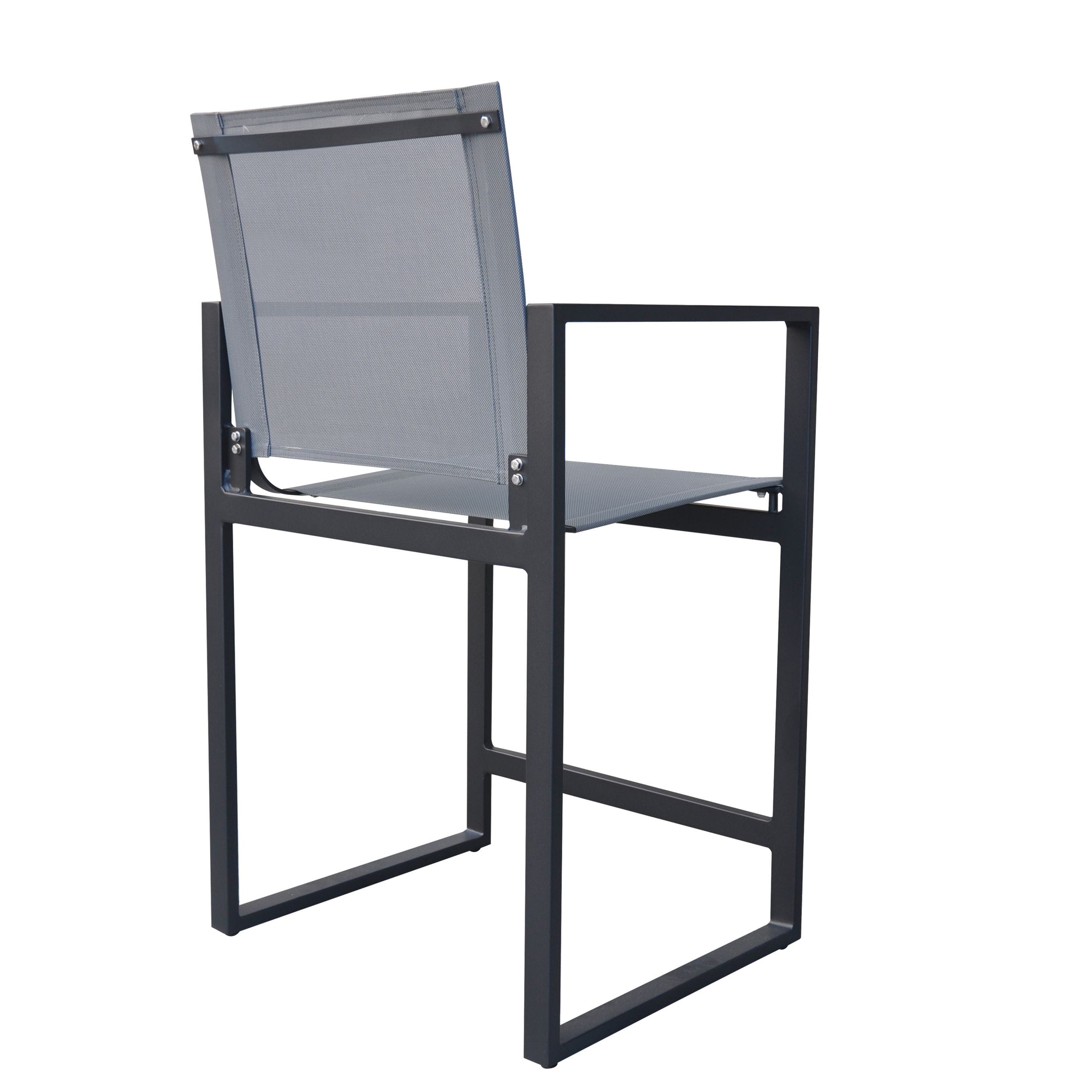 Kayak - Modern Dark Charcoal Outdoor Counter Stool - image 4
