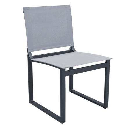 Kayak - Modern Outdoor Dark Charcoal Dining Chair (Set of 2)