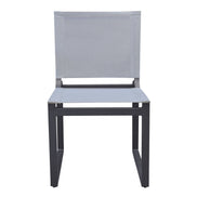 Kayak - Modern Outdoor Dark Charcoal Dining Chair (Set of 2) - image 2