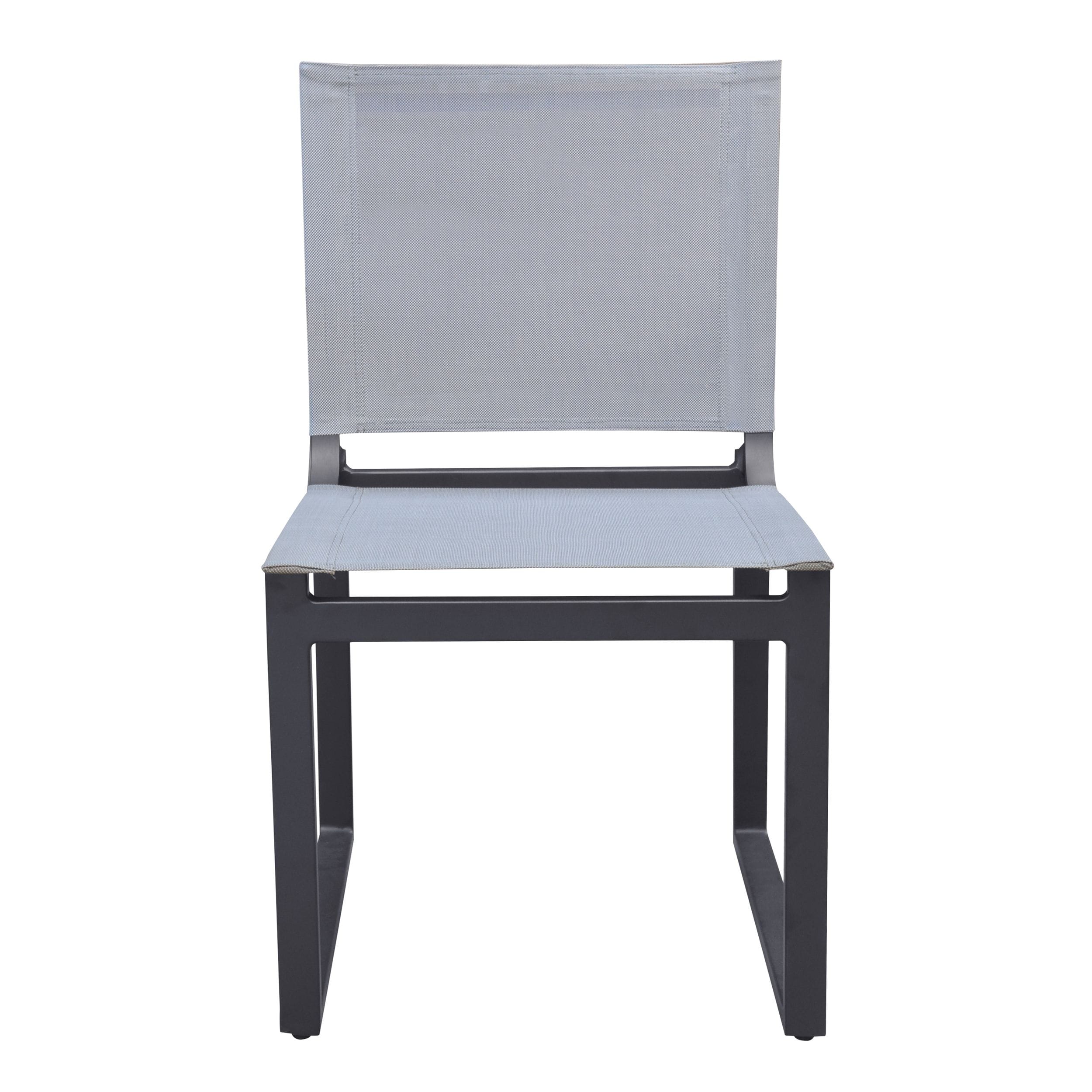 Kayak - Modern Outdoor Dark Charcoal Dining Chair (Set of 2) - image 2
